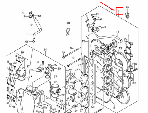 13130-93J40-000 (13130-93J23-000) COLLECTOR ASSY