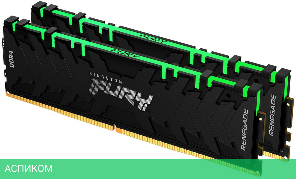 Оперативная память Kingston Fury Renegade RGB RTL Gaming DDR4 2x8GB (KF446C19RBAK2/16)