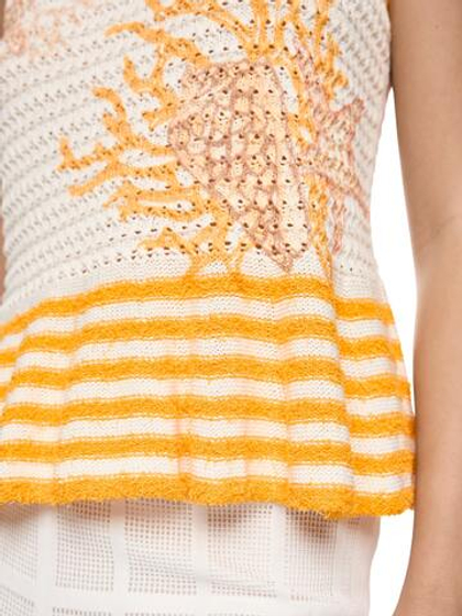 Marc Cain Топ вязаный с баской