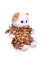 Мягкая игрушка Кошечка Ли-Ли в комбинезоне "Жираф" 20 см LB-115