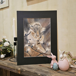 Картина авторская акварельная в паспарту 30х40 см на стену для интерьера "Шалунишка"