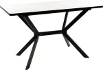Стол Миллер пластик бабочка раздвижной чёрный (комплект ног №7)