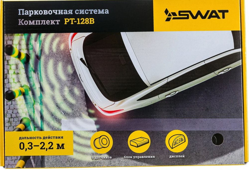 Датчик парковки Swat PT-128 (18мм./8 датчиков)