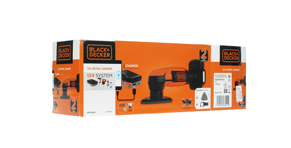 Аккумуляторная дельташлифмашина BLACK+DECKER BDCDS12N, без аккумулятора