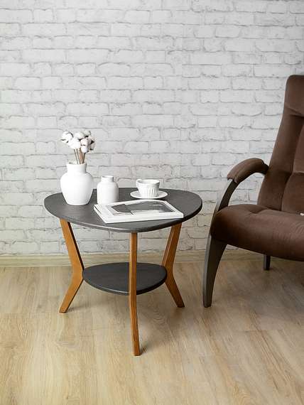 Стол журнальный BeautyStyle 15 серый бетон/бук