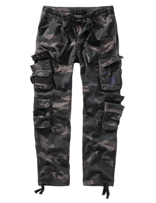 Brandit PURE SLIM FIT PANTS darkcamo