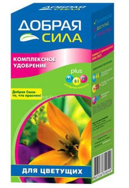 Комплексное удобрение "Добрая сила" д/цветущих "Русинхим"