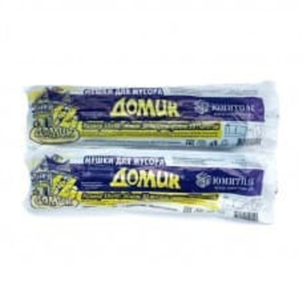 Пакеты для мусора 30 лит. "Домик" 10шт/рул-30р/яш.