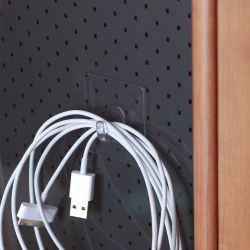 Крючки СИЛА SH5-S4TR-24 на силиконовом креплении 5х5 см прозрачные 4 шт. нагрузка до 1 кг