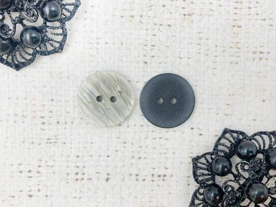 Пуговицы, d 2,1 см, серо-бежевый