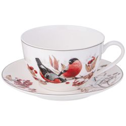 ЧАЙНЫЙ СЕРВИЗ LEFARD "ЛЕСНАЯ СКАЗКА" СНЕГИРИ НА 6 ПЕР. 14 ПР. 930/380/300 МЛ (КОР=2НАБ.)