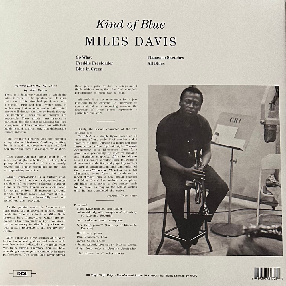 Miles Davis – Kind Of Blue (Европа 2017г.)