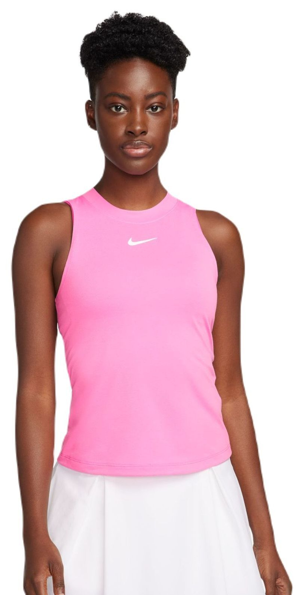 Женский топ теннисный Nike Court Dri-Fit Advantage Tank - playful pink/playful pink/white