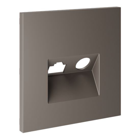 Накладка для розетки TV+RJ45 кат. 6, S70 (капучино)