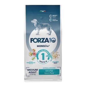 Сухой гипоаллергенный корм Forza 10 Monodiet Adult MEDIUM Dog Fish для собак средних пород с рыбой