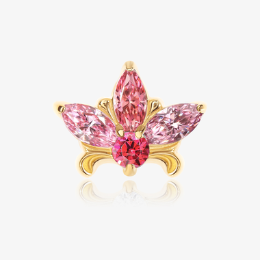 Royal Lily tops with colored gems