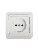 Розетка без заземления белая Makel Mimoza 12022