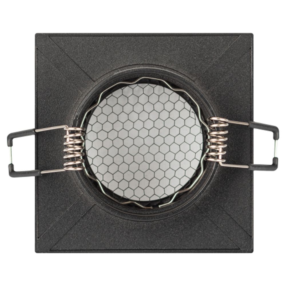 Светильник встраиваемый алюминиевый ЭРА KL110 BK под лампу MR16 GU5.3 черный матовый