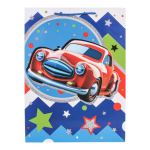 Пакет подарочный "Для мальчиков" 44*31*12см,с глитт,ручки-шнурок,4 диз.