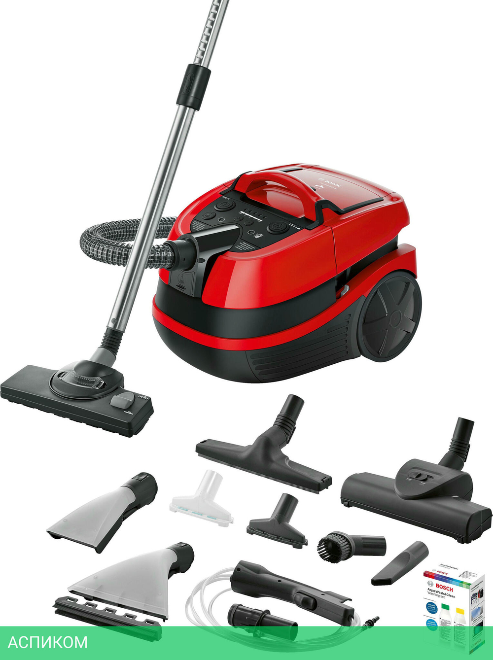 Пылесос Bosch BWD421PET красный