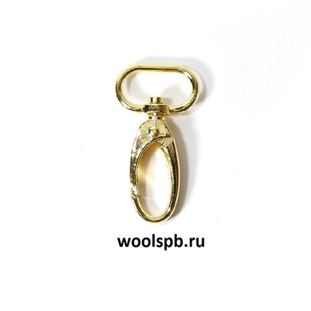 Карабин для сумки золото