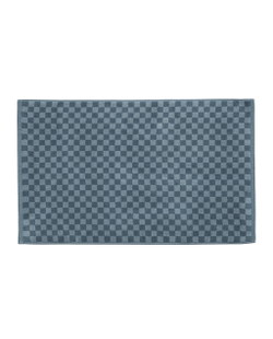 Zara Home коврик для ванной из хлопка, синий, в клетку, 50x80 см