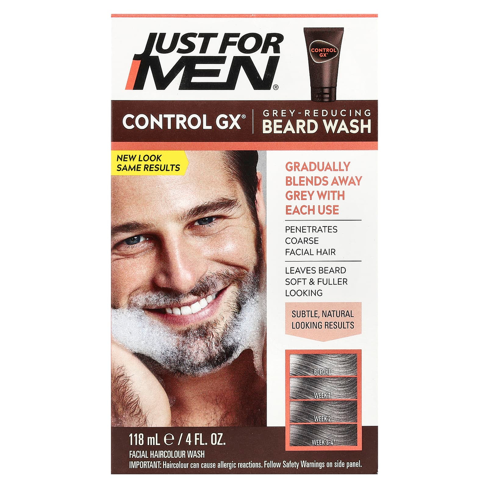 Just for Men, Control GX, гель для душа для уменьшения седины, 118 мл (4 жидк. унц.)
