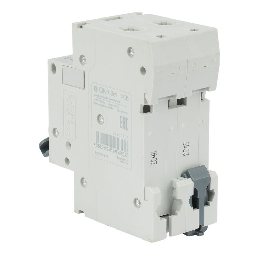 Выключатель автоматический двухполюсной C 40А 4.5кА City9 Systeme Electric