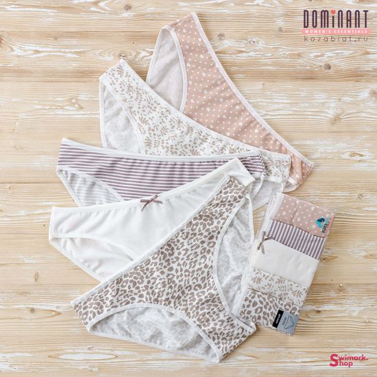 Трусики женские DOMINANT 33000-2, BIKINI, 5 шт. в уп.