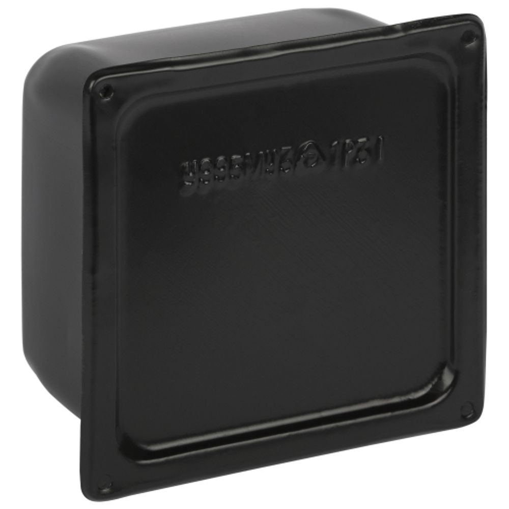 Коробка протяжная ЭРА Y-995-150-150-100-31 металлическая У-995 без уплотнителя 150х150х100мм черная IP31