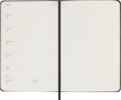Еженедельник Moleskine (DHB12WN2) Classic WKNT Pocket 90x140мм 144стр. черный