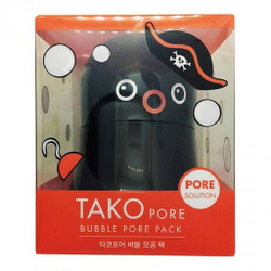 Tony Moly Tako Pore Bubble Pore Pack очищающая пузырьковая маска с морской солью и таурином