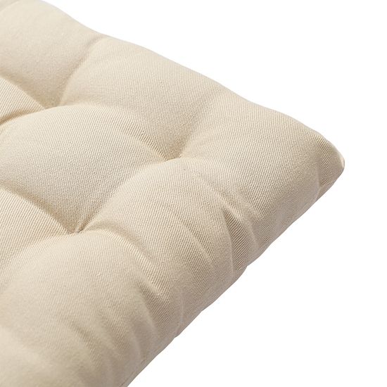 Подушка на стул из хлопка бежевого цвета из коллекции essential, 40х40 см