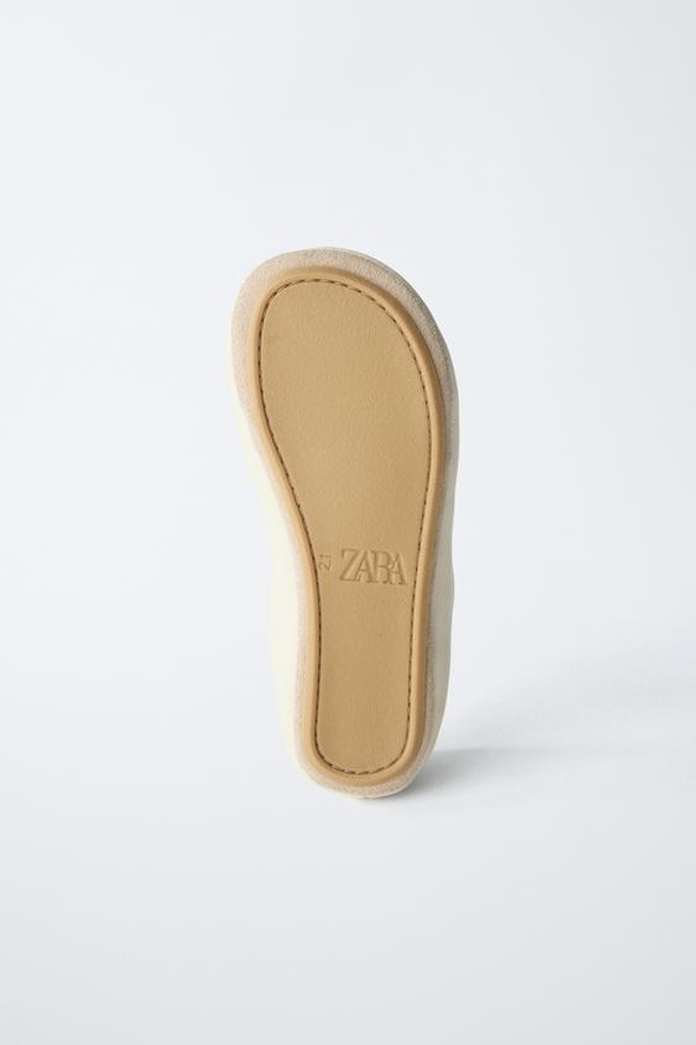 ZARA КОЖАНЫЕ БАЛЕТКИ, БЕЖЕВЫЙ