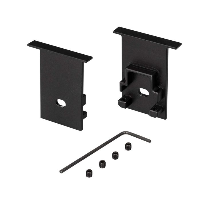 Набор заглушек Arlight SL-Comfort-2542-F Black c отверстием 031783
