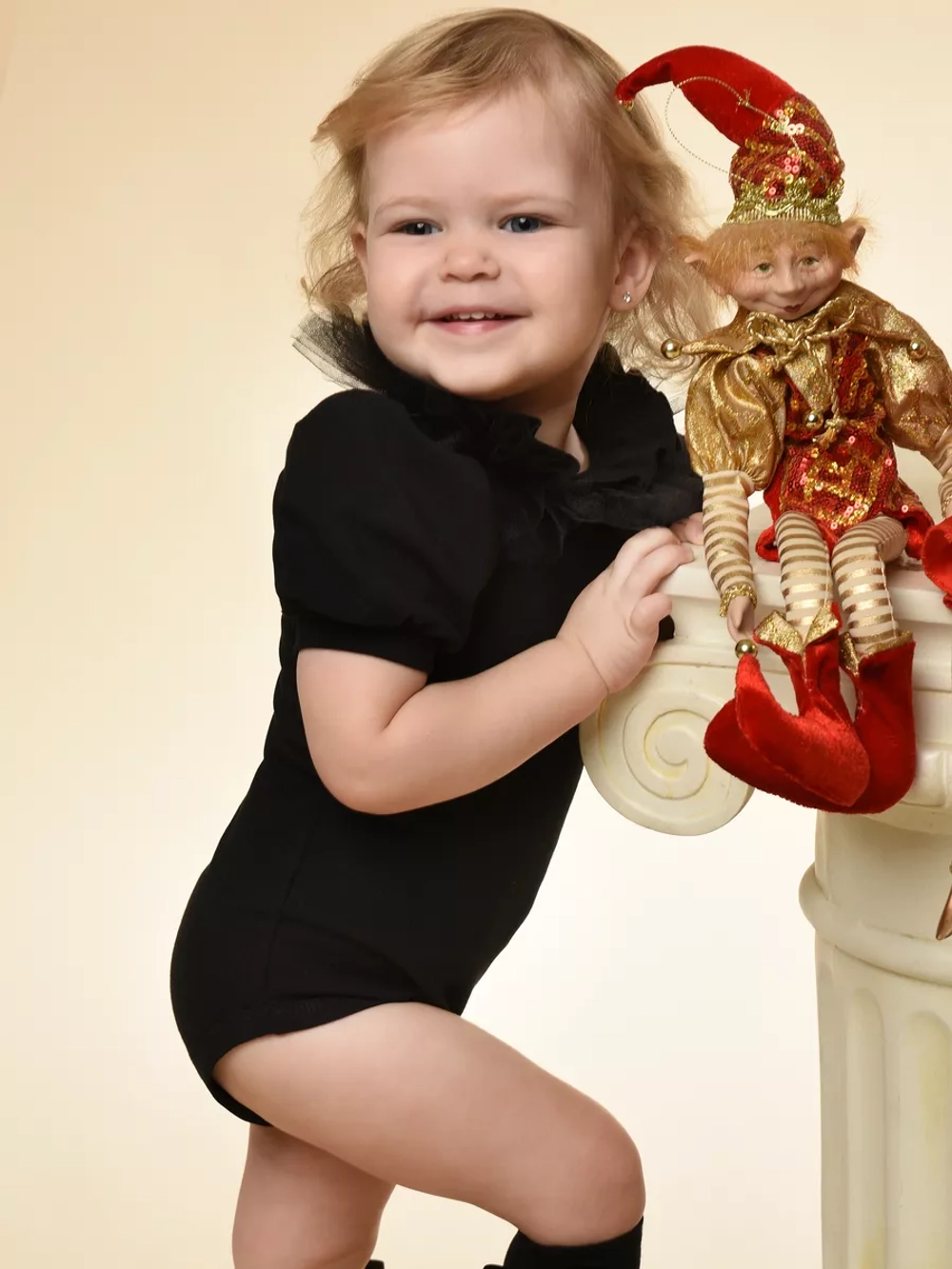 Боди с декоративным воротничком