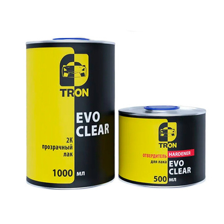 TRON Прозрачный лак EVO Clear + отвердитель (1000+500 мл)