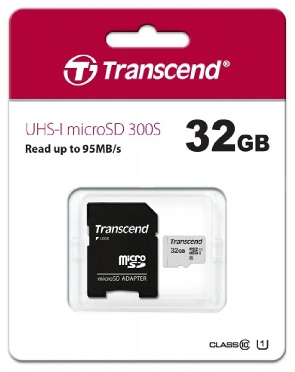 Карта памяти Transcend TS32GUSD300S-A 32 Гб