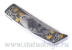 Нож Paolo Gidoni Engraver Erik Ansaldi Samuraiфотография - 9