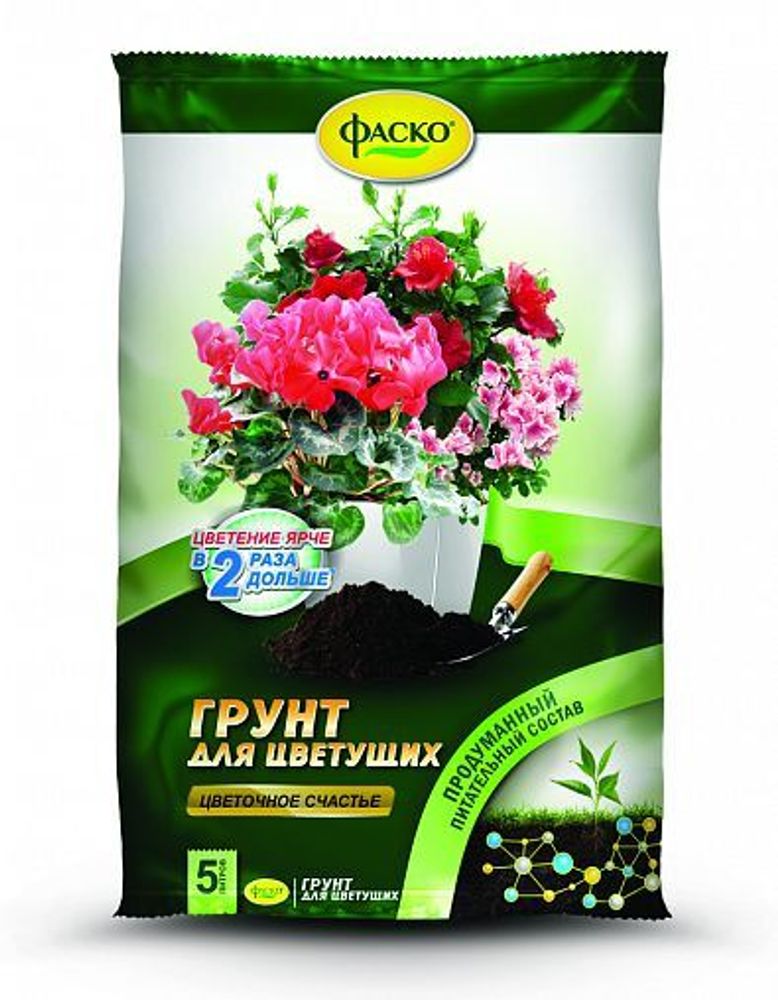 ГРУНТ ФАСКО ЦВЕТОЧНОЕ СЧАСТЬЕ Д/ЦВЕТУЩИХ 5Л