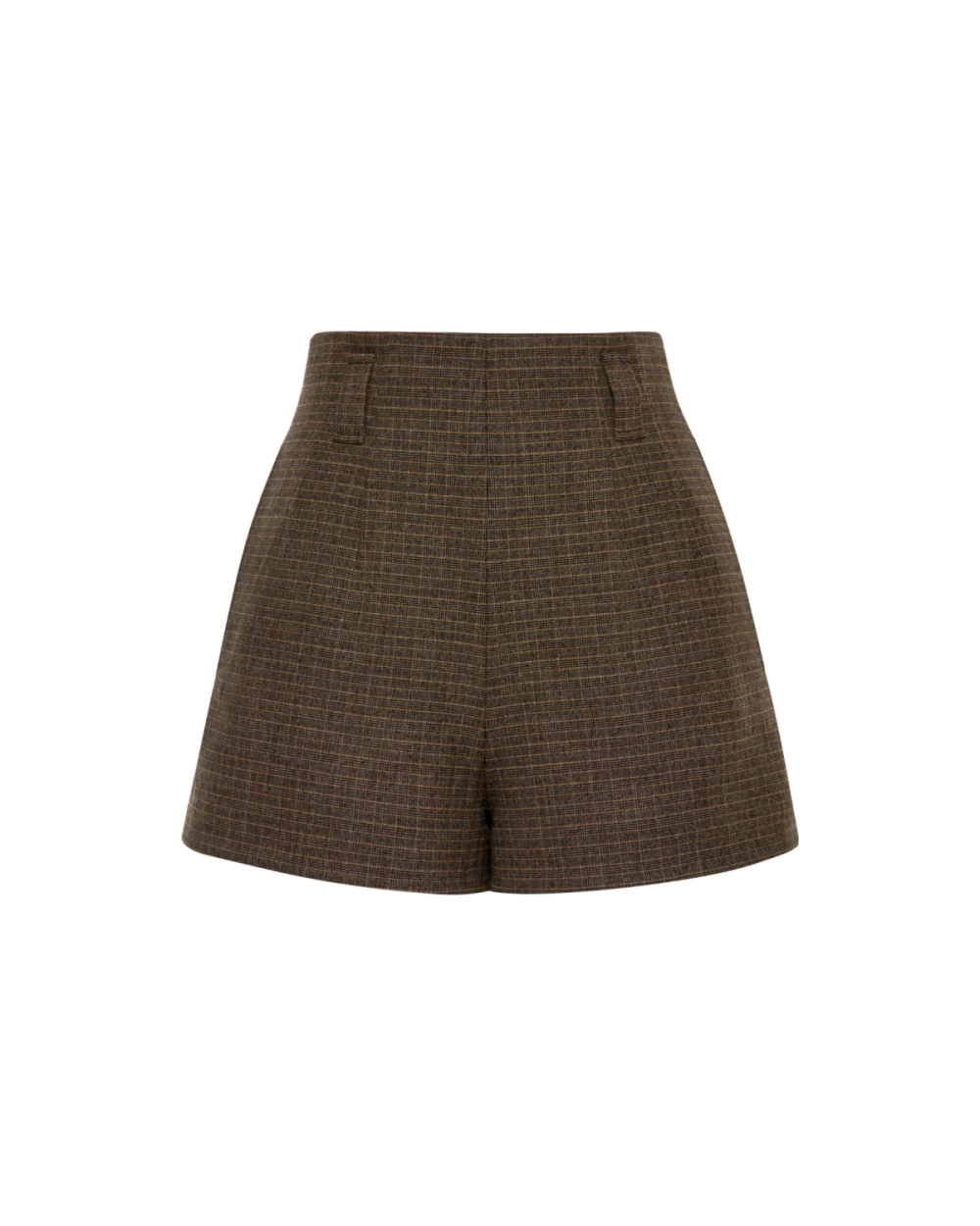 Шорты в клетку, Кофейный