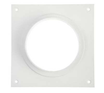 Фланец 155х155 мм квадратный на трубу 100 мм, для присоединения воздуховодов