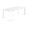 ATTA Стол 140 (200) x90 белый, стекло