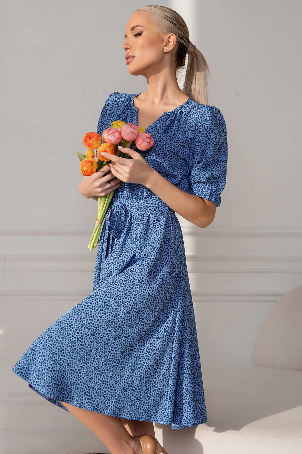 Платье Лагуна (голубое) П13443-45М LT Collection