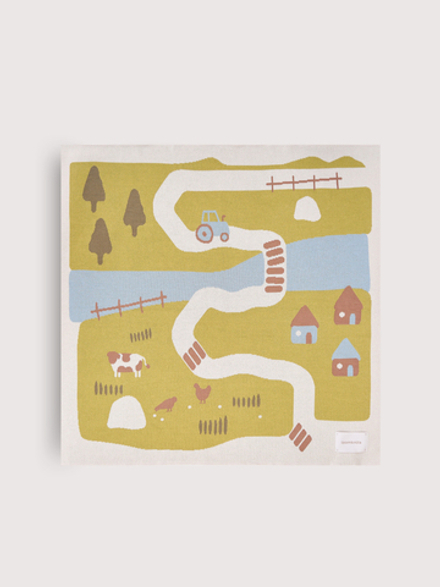 Плед детский Loomknits Ферма Мультиколор