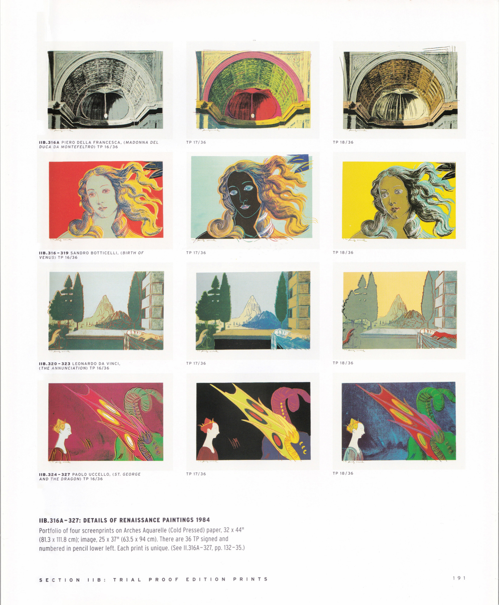 Тиражная графика Энди Уорхола: Каталог-резоне 1962-1987