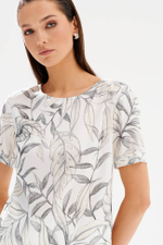 23542 Блузка женская (молочный принт)