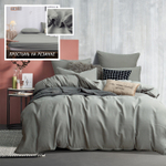 Комплект постельного белья Однотонный Сатин на резинке CSR023