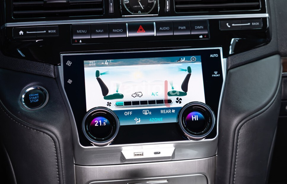 Цифровая панель климата Toyota Land Cruiser 200 2016-2021 - Radiola RDL-LC200 с экраном LCD/ЖК