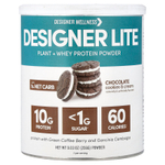 Designer Wellness, Lite Protein, низкокалорийный натуральный протеин, шоколадное печенье со сливками, 9,03 унц. (256 г)